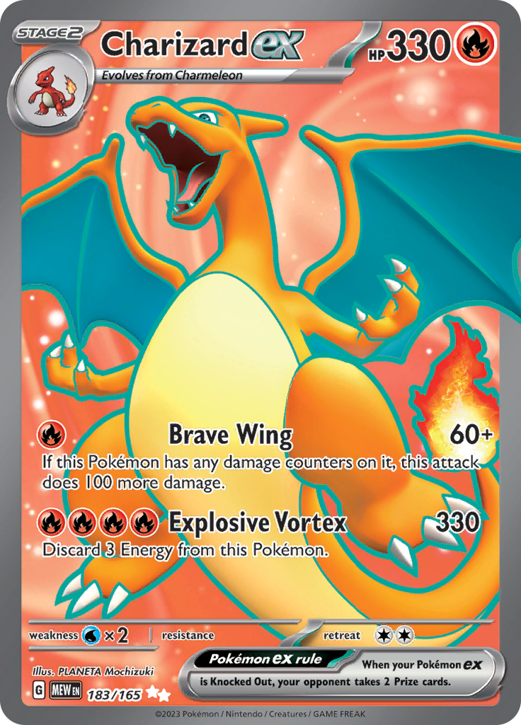 Charizard ex - #183/165 - Pokémon Scarlet & Violet - 151