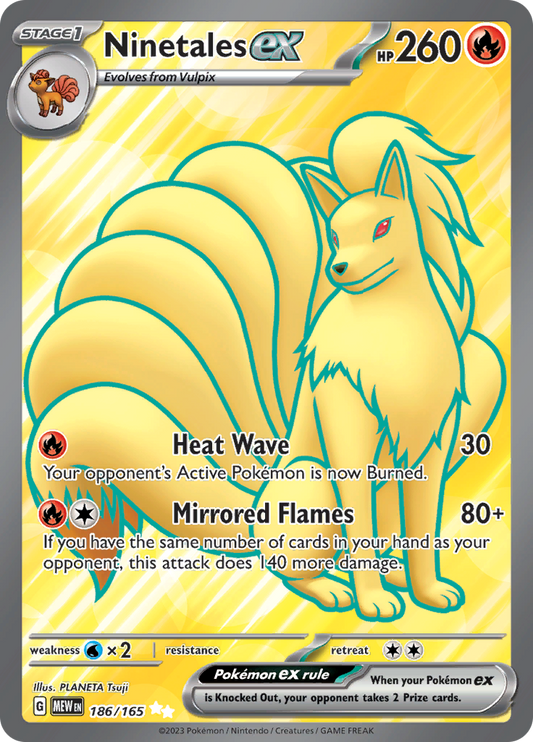 Ninetales ex - #186/165 - Pokémon Scarlet & Violet - 151