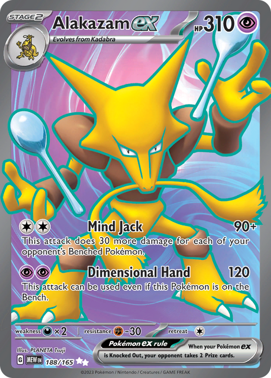 Alakazam ex - #188/165 - Pokémon Scarlet & Violet - 151