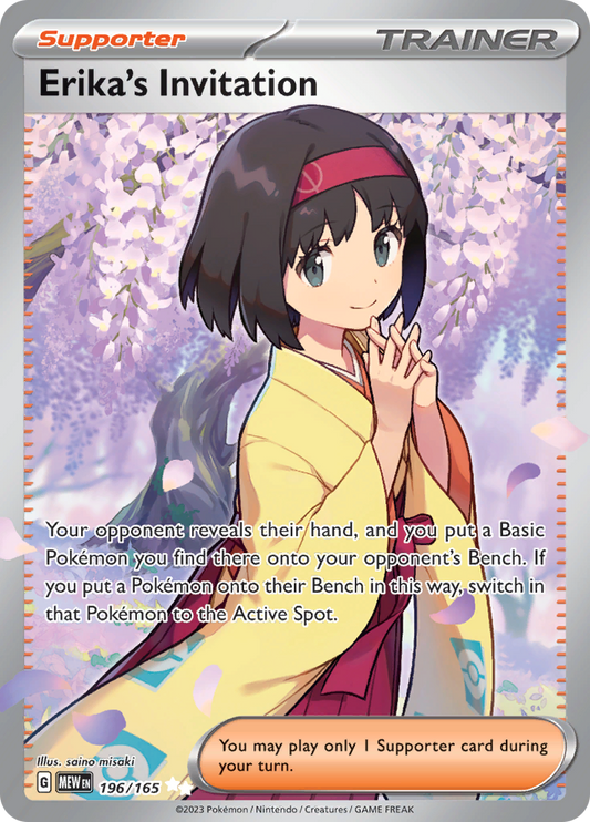 Erika's Invitation - #196/165 - Pokémon Scarlet & Violet - 151