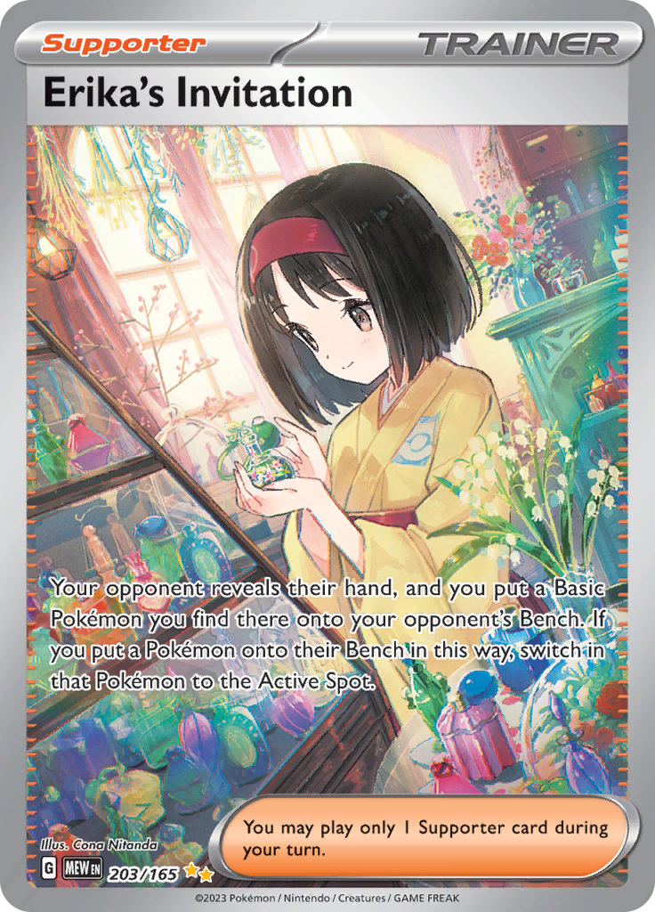 Erika's Invitation - #203/165 - Pokémon Scarlet & Violet - 151