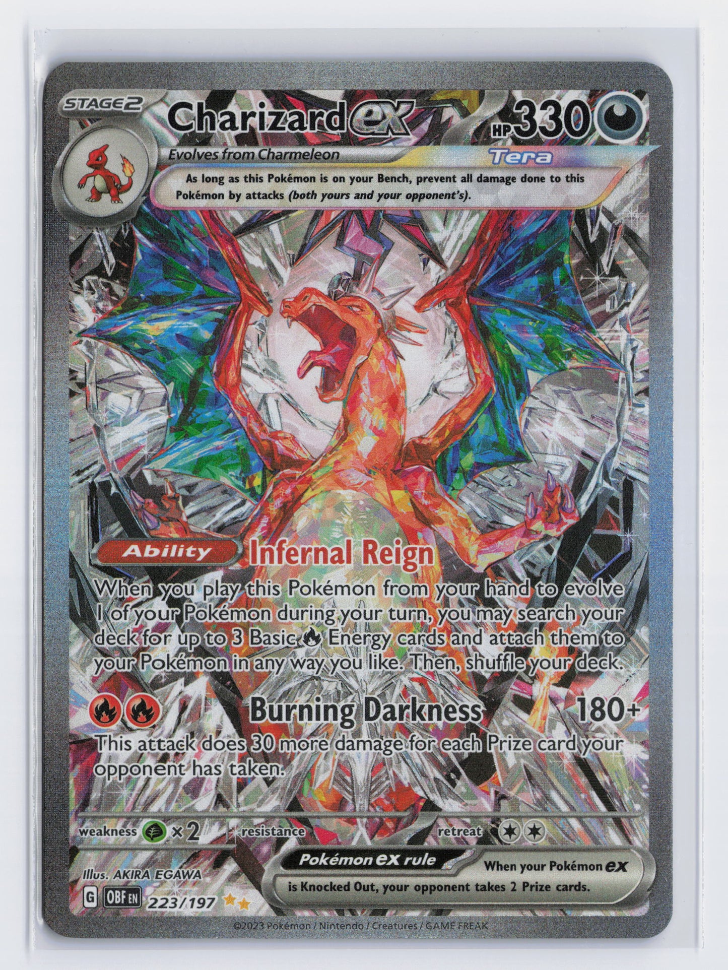 Charizard ex - #223/197 - Pokémon Scarlet & Violet - Obsidian Flames
