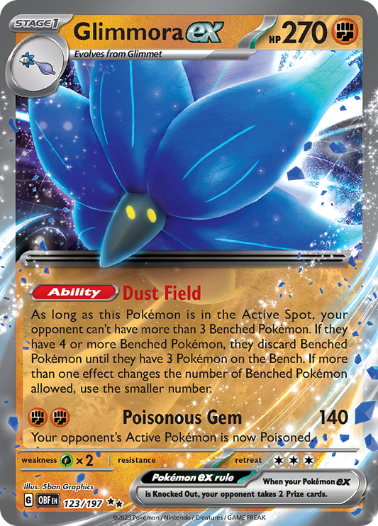 Glimmora ex - #123/197 - Pokémon Scarlet & Violet - Obsidian Flames