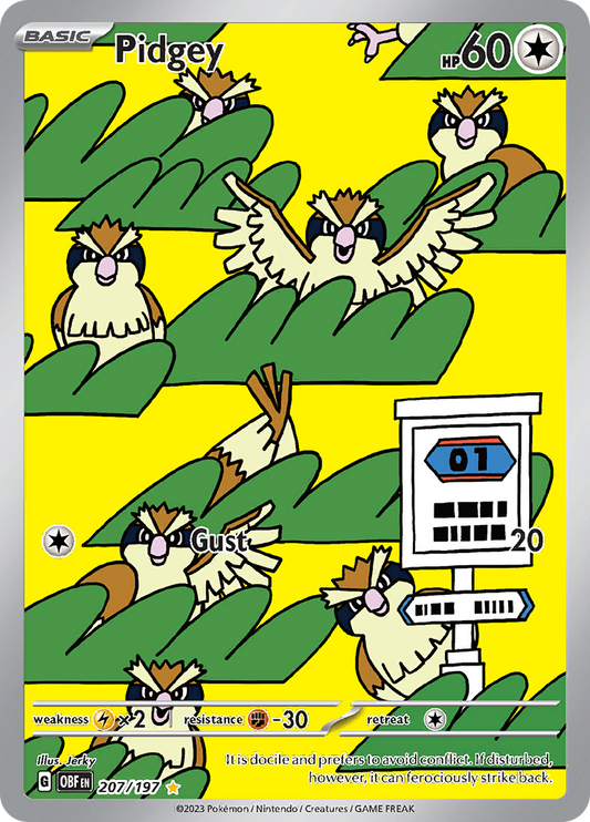 Pidgey - #207/197 - Pokémon Scarlet & Violet - Obsidian Flames