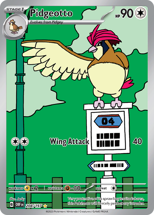 Pidgeotto - #208/197 - Pokémon Scarlet & Violet - Obsidian Flames