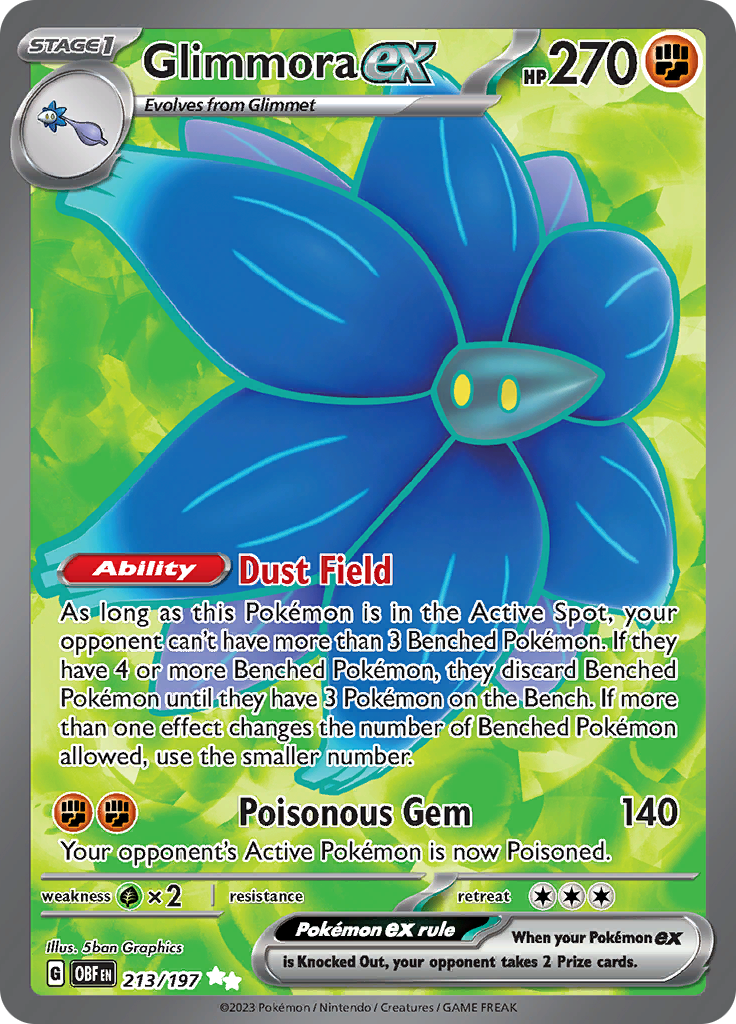 Glimmora ex - #213/197 - Pokémon Scarlet & Violet - Obsidian Flames