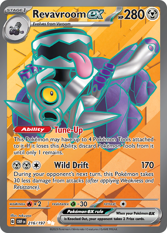 Revavroom ex - #216/197 - Pokémon Scarlet & Violet - Obsidian Flames