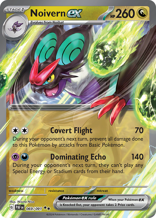 Noivern ex - #69/91 - Pokémon Scarlet & Violet - Paldean Fates