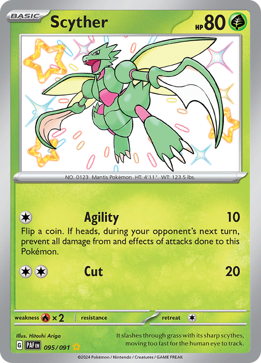 Scyther - #95/91 - Pokémon Scarlet & Violet - Paldean Fates