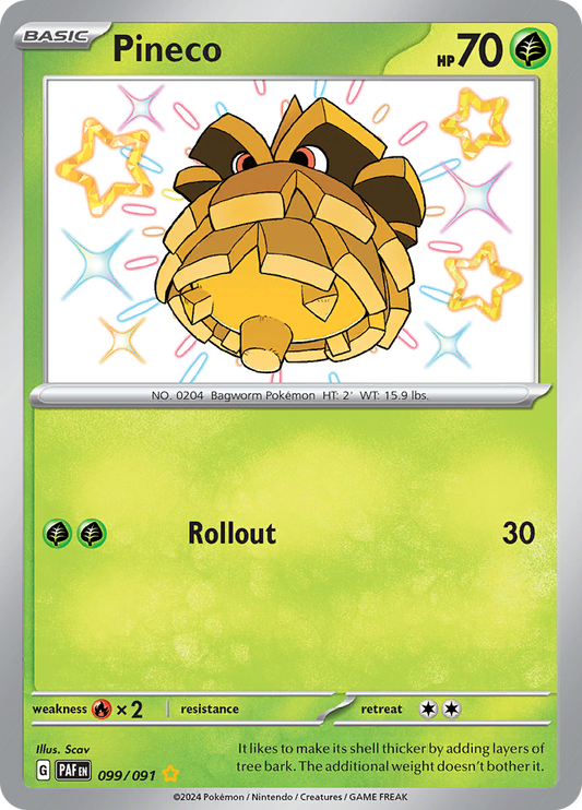 Pineco - #99/91 - Pokémon Scarlet & Violet - Paldean Fates