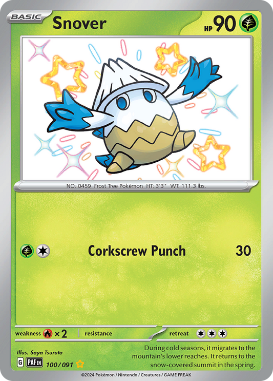 Snover - #100/91 - Pokémon Scarlet & Violet - Paldean Fates