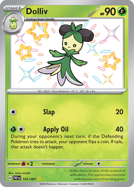 Dolliv - #103/91 - Pokémon Scarlet & Violet - Paldean Fates