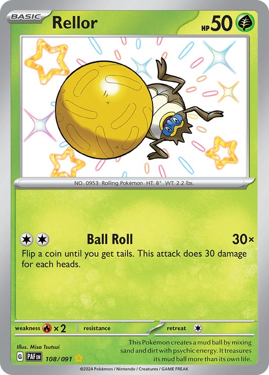Rellor - #108/91 - Pokémon Scarlet & Violet - Paldean Fates