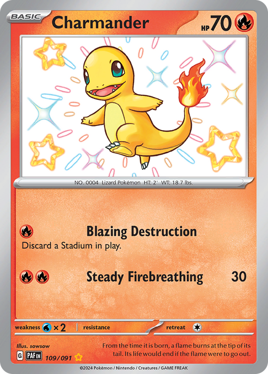 Charmander - #109/91 - Pokémon Scarlet & Violet - Paldean Fates