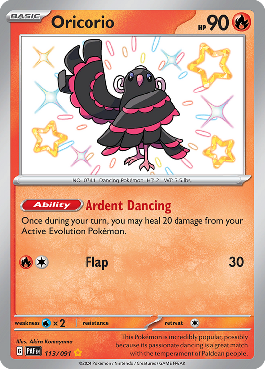 Oricorio - #113/91 - Pokémon Scarlet & Violet - Paldean Fates