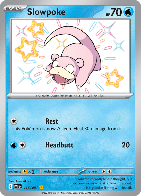 Slowpoke - #116/91 - Pokémon Scarlet & Violet - Paldean Fates