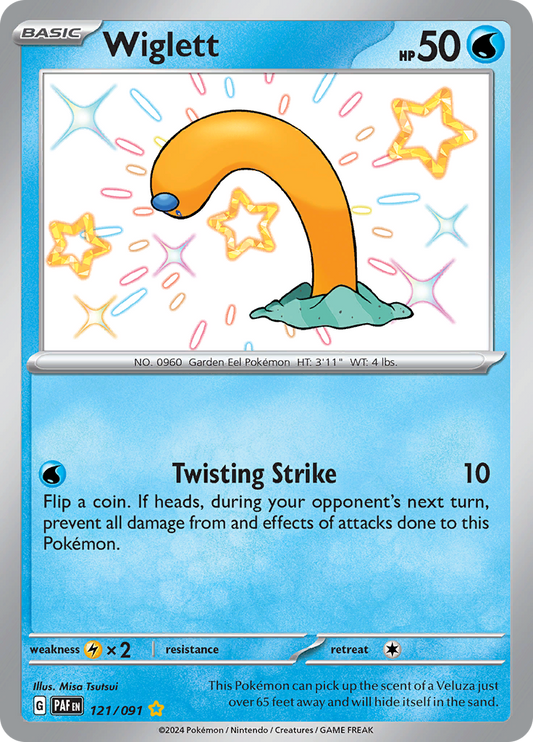 Wiglett - #121/91 - Pokémon Scarlet & Violet - Paldean Fates