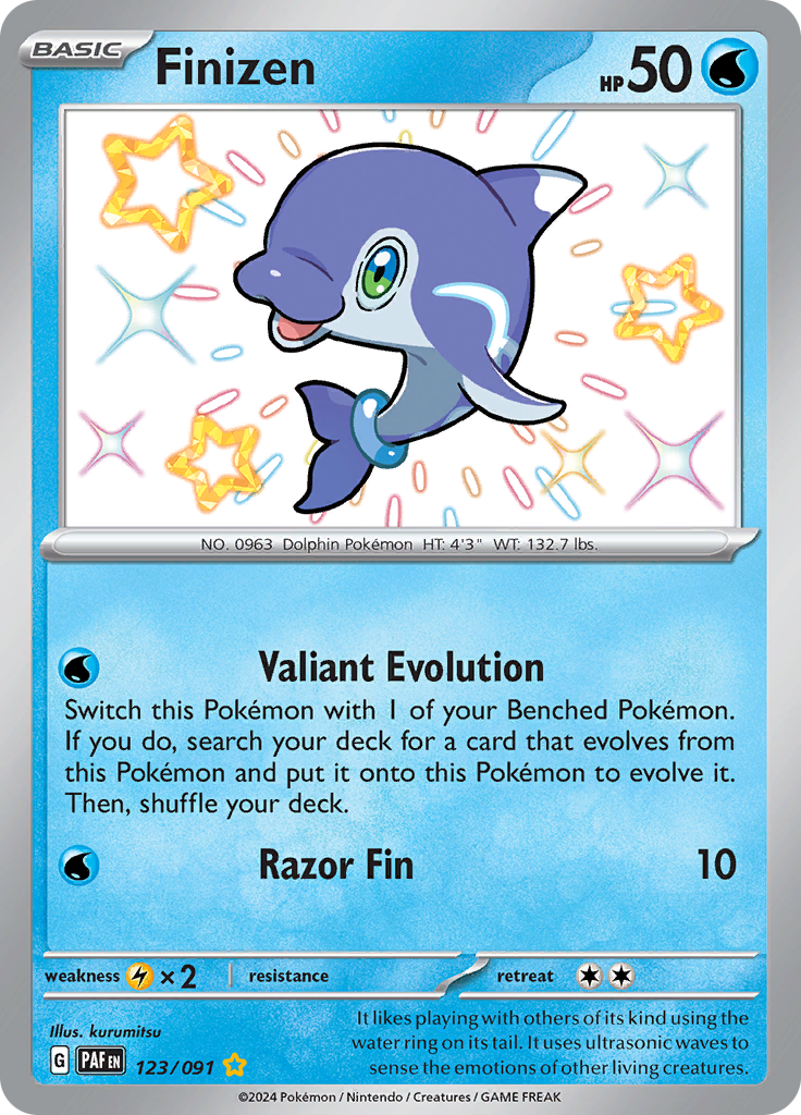Finizen - #123/91 - Pokémon Scarlet & Violet - Paldean Fates