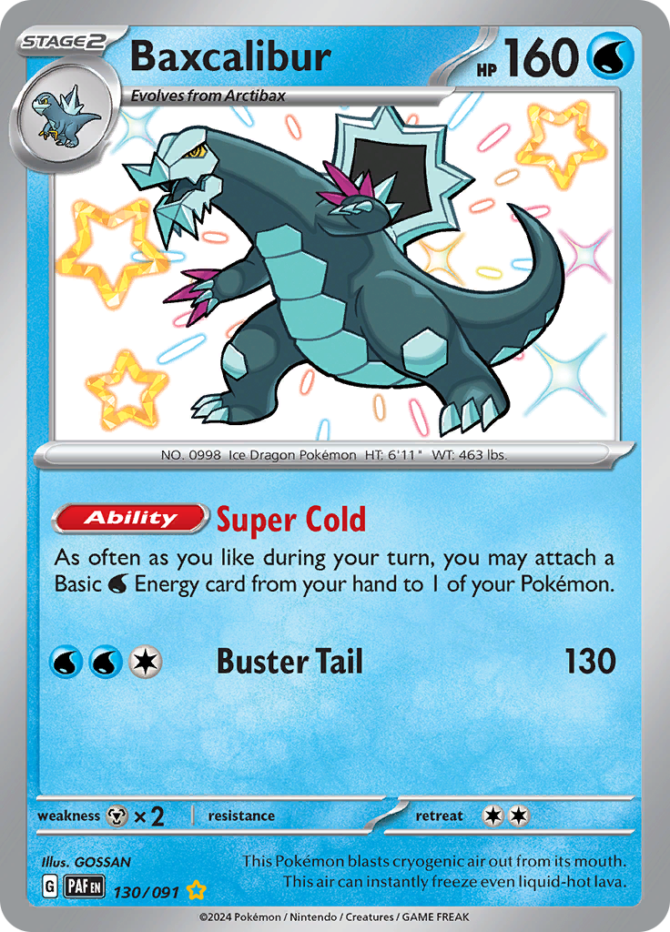 Baxcallibur - #130/91 - Pokémon Scarlet & Violet - Paldean Fates