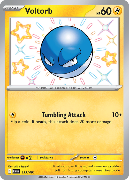 Voltorb - #133/91 - Pokémon Scarlet & Violet - Paldean Fates