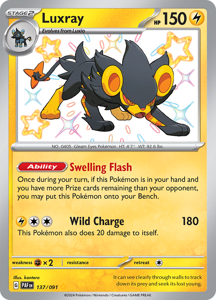 Luxray - #137/91 - Pokémon Scarlet & Violet - Paldean Fates