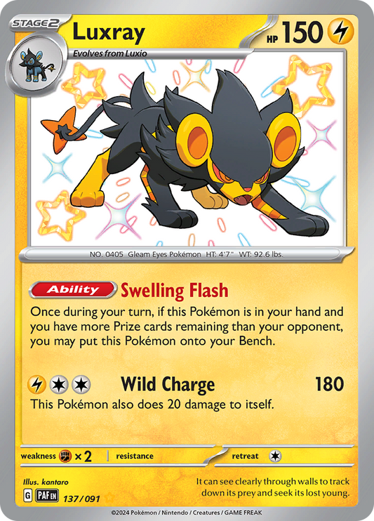 Luxray - #137/91 - Pokémon Scarlet & Violet - Paldean Fates