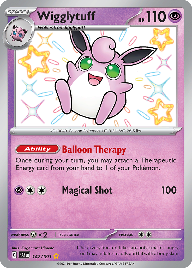 Wigglytuff - #147/91 - Pokémon Scarlet & Violet - Paldean Fates
