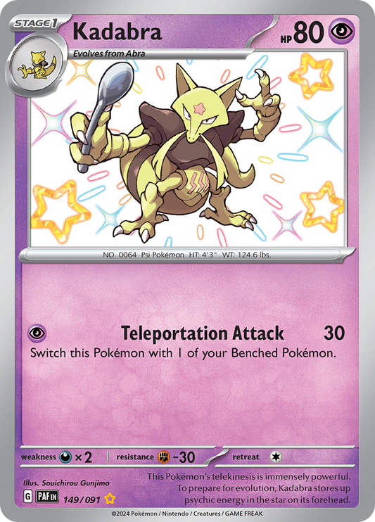 Kadabra - #149/91 - Pokémon Scarlet & Violet - Paldean Fates