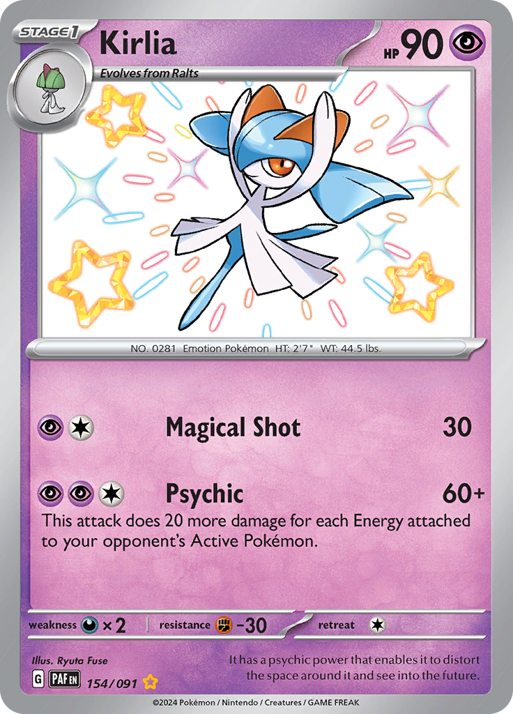 Kirlia - #154/91 - Pokémon Scarlet & Violet - Paldean Fates