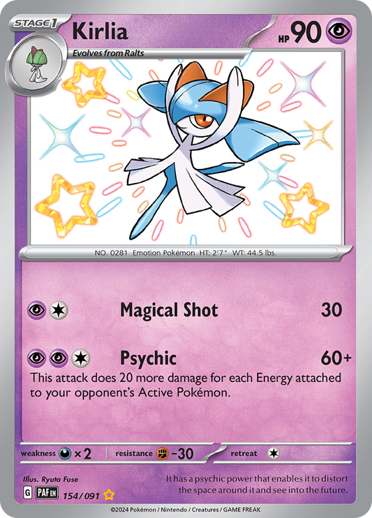 Kirlia - #154/91 - Pokémon Scarlet & Violet - Paldean Fates