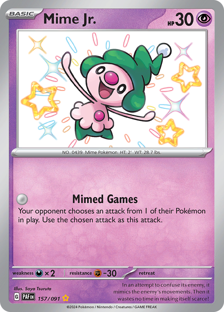Mime Jr. - #157/91 - Pokémon Scarlet & Violet - Paldean Fates