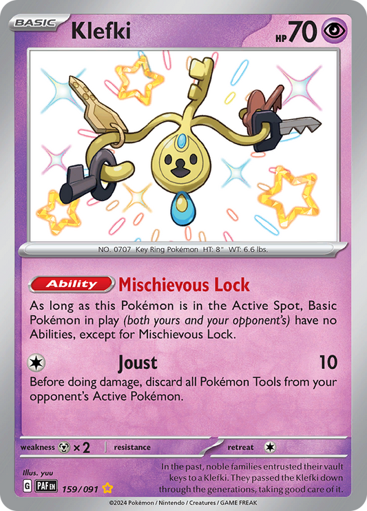 Klefki - #159/91 - Pokémon Scarlet & Violet - Paldean Fates