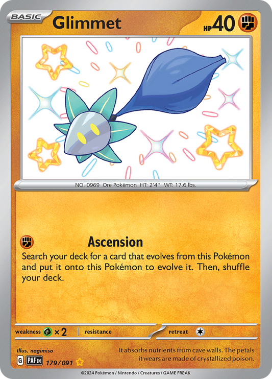 Glimmet - #179/91 - Pokémon Scarlet & Violet - Paldean Fates