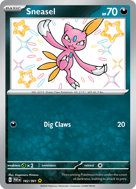 Sneasel - #182/91 - Pokémon Scarlet & Violet - Paldean Fates