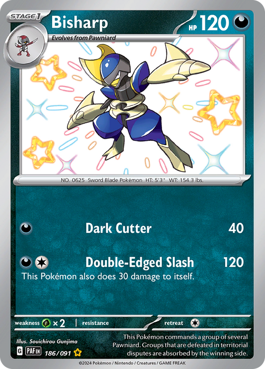 Bisharp - #186/91 - Pokémon Scarlet & Violet - Paldean Fates