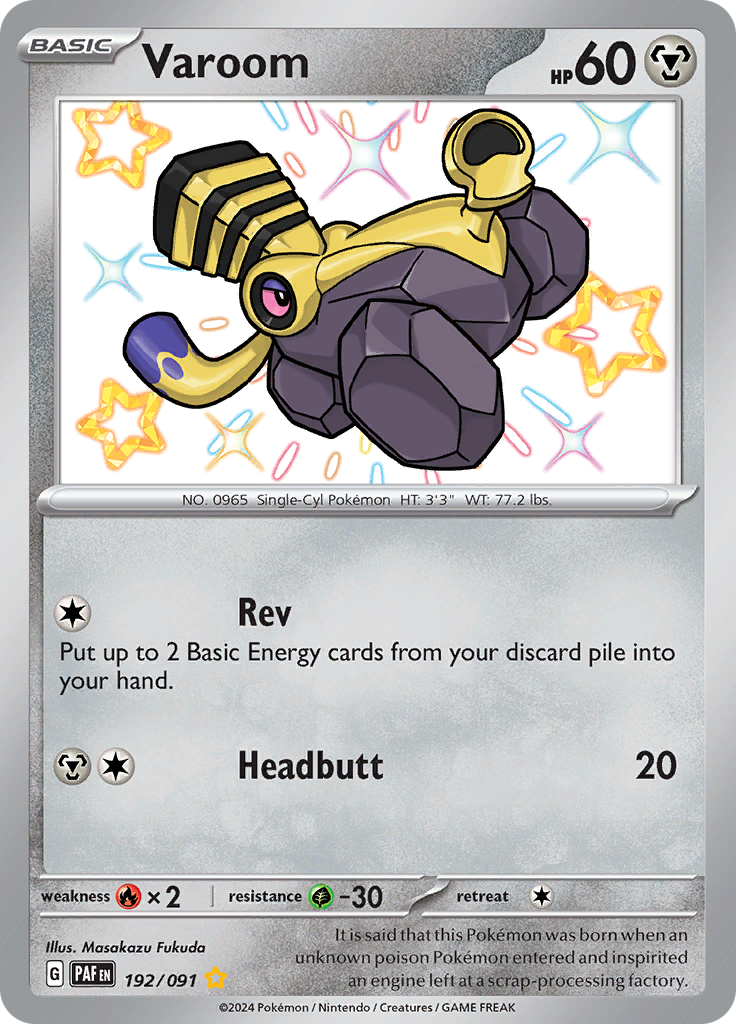 Varoom - #192/91 - Pokémon Scarlet & Violet - Paldean Fates