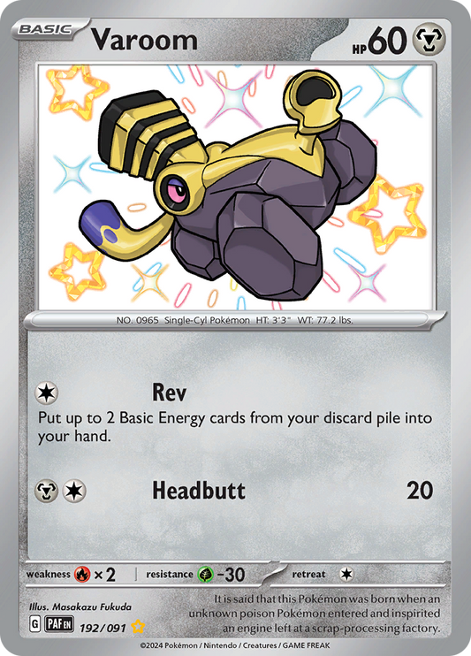 Varoom - #192/91 - Pokémon Scarlet & Violet - Paldean Fates