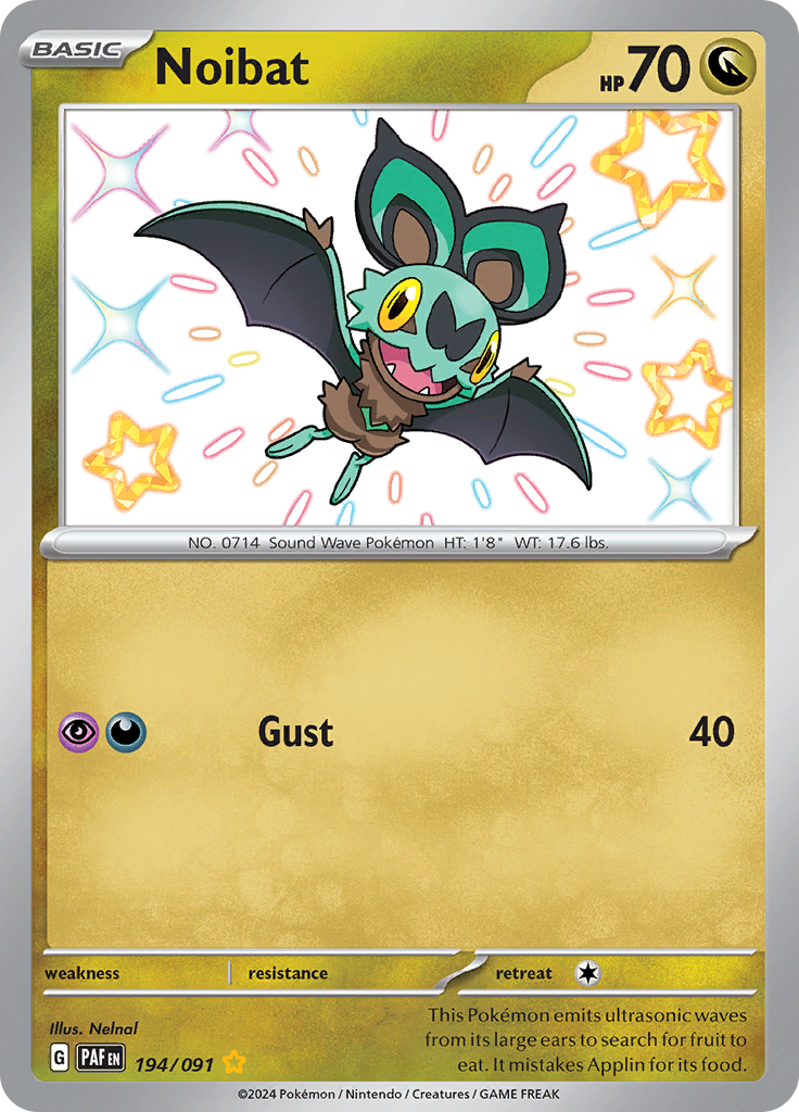 Noibat - #194/91 - Pokémon Scarlet & Violet - Paldean Fates