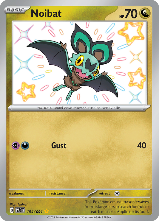 Noibat - #194/91 - Pokémon Scarlet & Violet - Paldean Fates