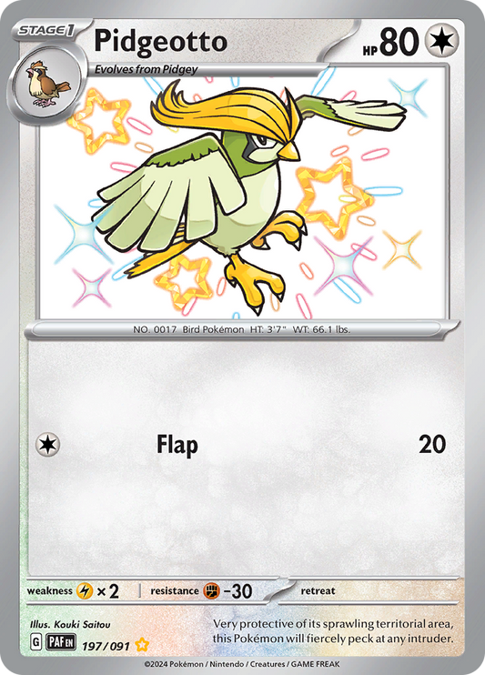 Pidgeotto - #197/91 - Pokémon Scarlet & Violet - Paldean Fates
