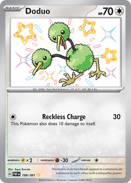 Doduo - #199/91 - Pokémon Scarlet & Violet - Paldean Fates