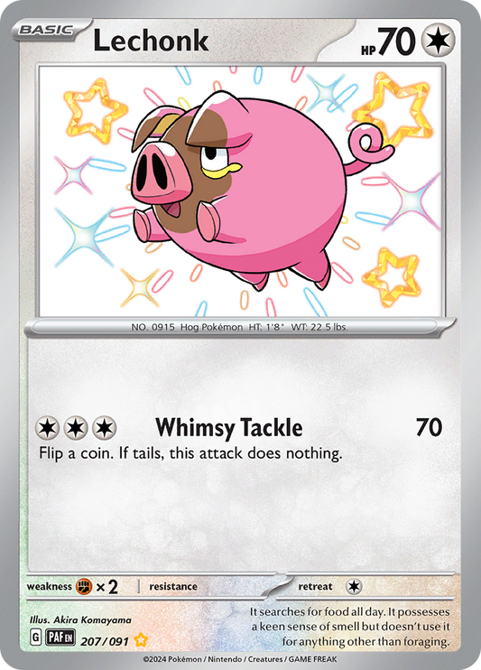 Lechonk - #207/91 - Pokémon Scarlet & Violet - Paldean Fates