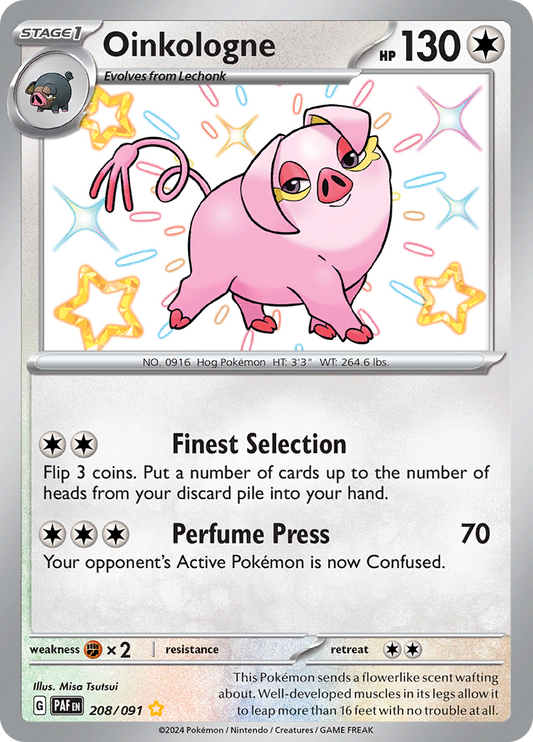 Oinkologne - #208/91 - Pokémon Scarlet & Violet - Paldean Fates
