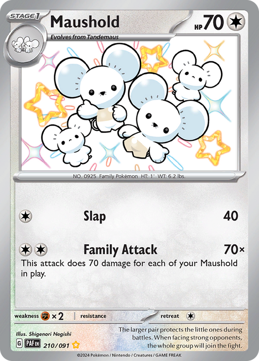 Maushold - #210/91 - Pokémon Scarlet & Violet - Paldean Fates