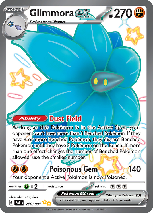 Glimmora ex - #218/91 - Pokémon Scarlet & Violet - Paldean Fates