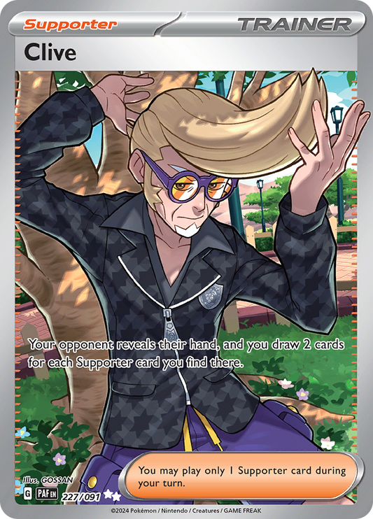 Clive - #227/91 - Pokémon Scarlet & Violet - Paldean Fates