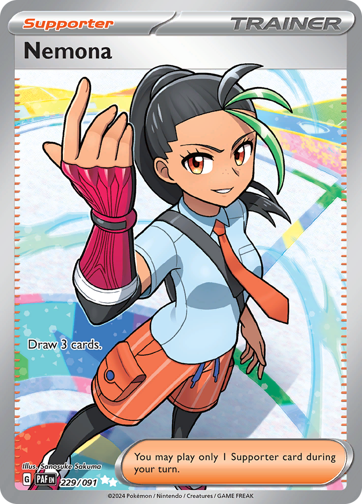 Nemona - #229/91 - Pokémon Scarlet & Violet - Paldean Fates
