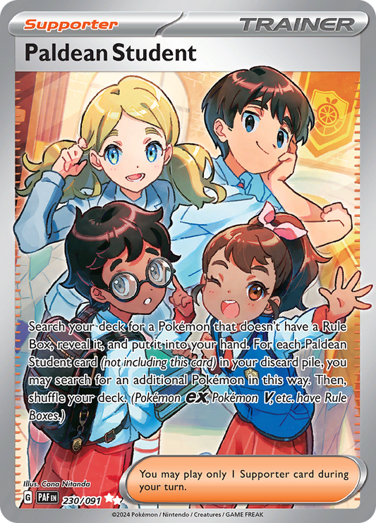 Paldean Student - #230/91 - Pokémon Scarlet & Violet - Paldean Fates