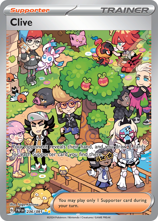 Clive - #236/91 - Pokémon Scarlet & Violet - Paldean Fates