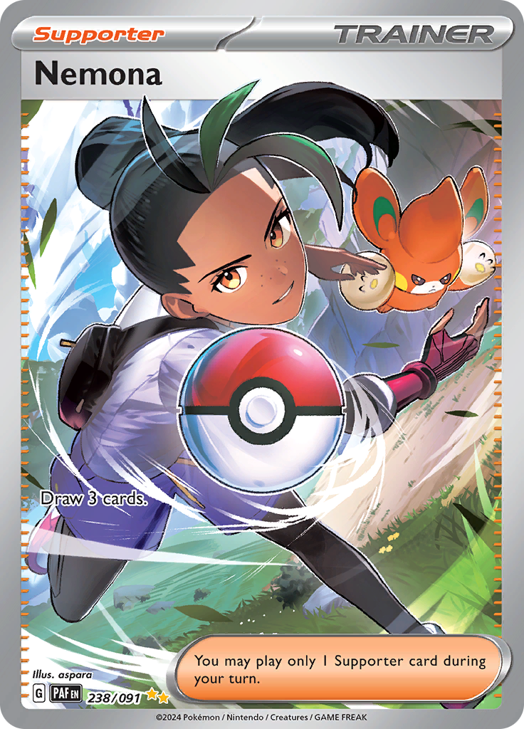 Nemona - #238/91 - Pokémon Scarlet & Violet - Paldean Fates